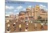 Bikes on Boardwalk, Atlantic City, New Jersey-null-Mounted Premium Giclee Print