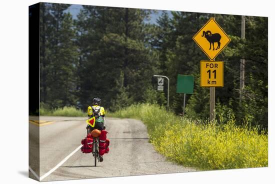 Biking, Adventure Cycling Glacier Waterton Tour, Fernie, British Columbia-Chuck Haney-Stretched Canvas