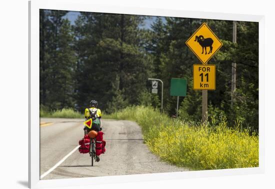 Biking, Adventure Cycling Glacier Waterton Tour, Fernie, British Columbia-Chuck Haney-Framed Photographic Print