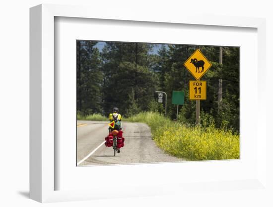 Biking, Adventure Cycling Glacier Waterton Tour, Fernie, British Columbia-Chuck Haney-Framed Photographic Print