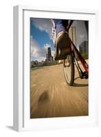 Biking Chicagos Lakefront-Steve Gadomski-Framed Photographic Print