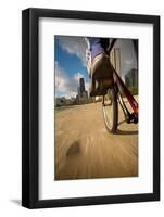 Biking Chicagos Lakefront-Steve Gadomski-Framed Photographic Print