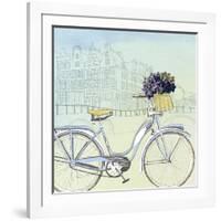 Biking Through Amsterdam-Naomi McCavitt-Framed Art Print