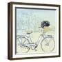 Biking Through Amsterdam-Naomi McCavitt-Framed Premium Giclee Print