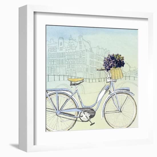 Biking Through Amsterdam-Naomi McCavitt-Framed Art Print