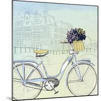 Biking Through Amsterdam-Naomi McCavitt-Mounted Art Print