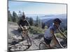 Biking Through Spectacular Scenery-null-Mounted Photographic Print