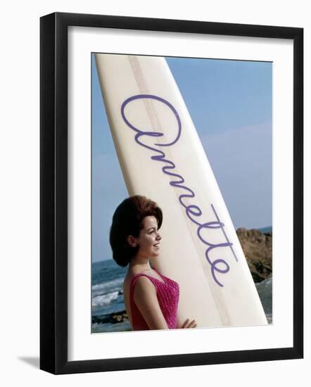 Bikini Beach, Annette Funicello, 1964-null-Framed Photo