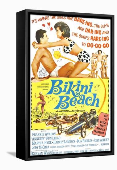 Bikini Beach, Frankie Avalon, Annette Funicello, 1964-null-Framed Stretched Canvas