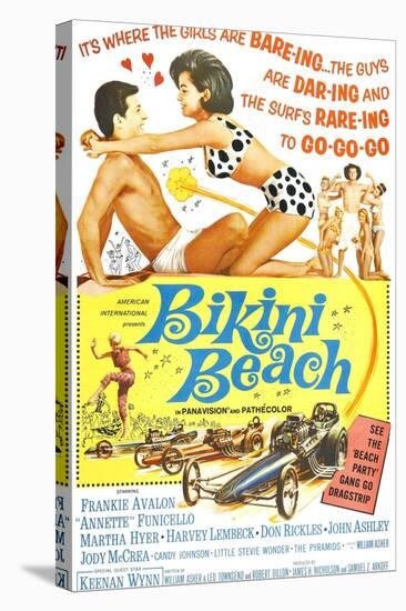 Bikini Beach, Frankie Avalon, Annette Funicello, 1964-null-Stretched Canvas