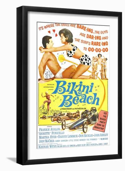 Bikini Beach, Frankie Avalon, Annette Funicello, 1964-null-Framed Art Print