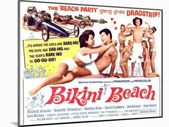 Bikini Beach-null-Mounted Art Print