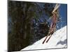 Bikini Clad Snow Skier-null-Mounted Premium Photographic Print