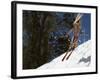 Bikini Clad Snow Skier-null-Framed Photographic Print