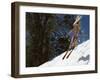 Bikini Clad Snow Skier-null-Framed Photographic Print