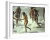 Bikini Clad Teens Frolicking in Surf at Beach-Co Rentmeester-Framed Photographic Print