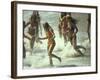 Bikini Clad Teens Frolicking in Surf at Beach-Co Rentmeester-Framed Photographic Print