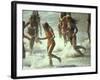 Bikini Clad Teens Frolicking in Surf at Beach-Co Rentmeester-Framed Photographic Print