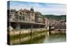 Bilbao-Abando Railway Station and the River Nervion, Bilbao, Biscay (Vizcaya)-Martin Child-Stretched Canvas