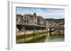 Bilbao-Abando Railway Station and the River Nervion, Bilbao, Biscay (Vizcaya)-Martin Child-Framed Photographic Print