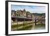 Bilbao-Abando Railway Station and the River Nervion, Bilbao, Biscay (Vizcaya)-Martin Child-Framed Photographic Print