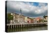 Bilbao City Hall on the River Nervion, Bilbao, Biscay (Vizcaya), Basque Country (Euskadi), Spain-Martin Child-Stretched Canvas