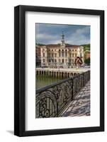 Bilbao City Hall on the River Nervion, Biscay (Vizcaya), Basque Country (Euskadi), Spain, Europe-Martin Child-Framed Photographic Print