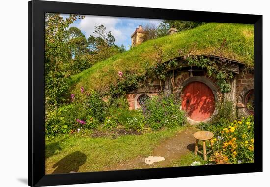 Bilbo's Village New Zealand-null-Framed Art Print