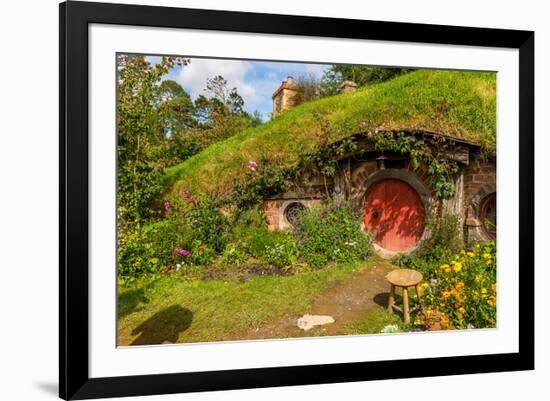 Bilbo's Village New Zealand-null-Framed Art Print