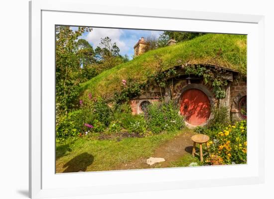 Bilbo's Village New Zealand-null-Framed Art Print