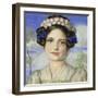 Bildnis Der Tochter Mary-Franz von Stuck-Framed Premium Giclee Print