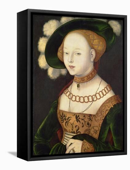 Bildnis einer Dame. 1530 (?)-Hans Baldung Grien-Framed Stretched Canvas