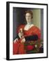 Bildnis Einer Dame Mit Schosshuendchen, 1537-1540-Agnolo Bronzino-Framed Giclee Print