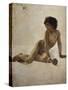 Bildnis Eines Nackten Knaben(Akademia) 1887-Joaquin Sorolla-Stretched Canvas