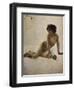 Bildnis Eines Nackten Knaben(Akademia) 1887-Joaquin Sorolla-Framed Premium Giclee Print
