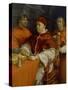 Bildnis von Papst Leo X. 1518-Raphael (Raffaello Sanzio)-Stretched Canvas