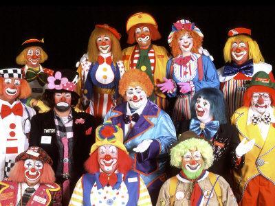Group Portrait of Clowns