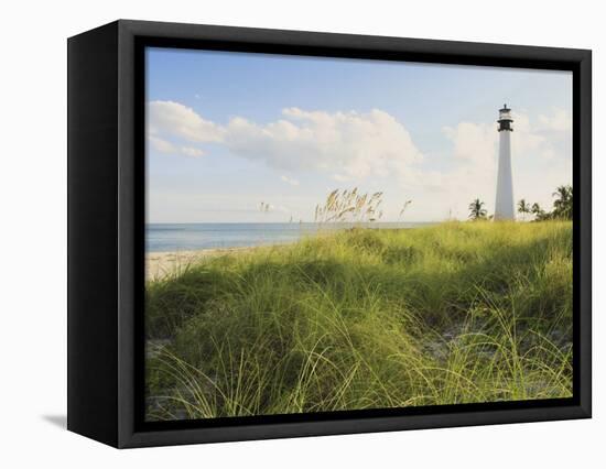 Bill Baggs Cape Florida Lighthouse, Bill Baggs Cape Florida State Park, Key Biscayne, Florida-Maresa Pryor-Framed Stretched Canvas