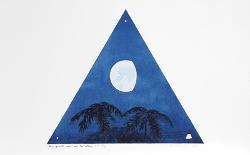 Three Quarter Moon-Two Evening Stars-Bill Beckley-Collectable Print