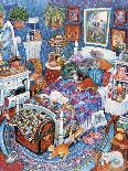 Blue Bedroom Cats-Bill Bell-Giclee Print