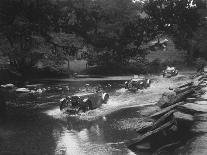 MG J2 and MG D type at the Mid Surrey AC Barnstaple Trial, Tarr Steps, Exmoor, 1934-Bill Brunell-Photographic Print
