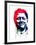 Bill Clinton Watercolor-Lora Feldman-Framed Art Print