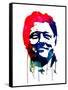 Bill Clinton Watercolor-Lora Feldman-Framed Stretched Canvas