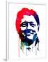 Bill Clinton Watercolor-Lora Feldman-Framed Art Print