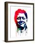 Bill Clinton Watercolor-Lora Feldman-Framed Art Print