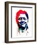 Bill Clinton Watercolor-Lora Feldman-Framed Art Print