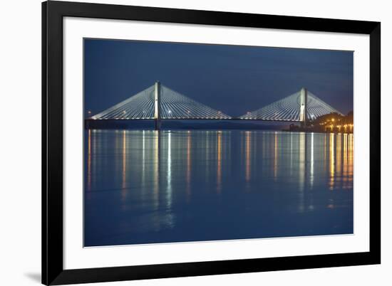 Bill Emerson Memorial Bridge, Cape Girardeau, Missouri, Mississippi River-Gayle Harper-Framed Photographic Print