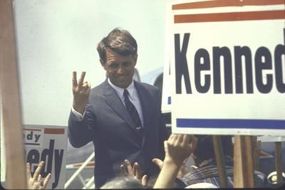 Presidential Contender Bobby Kennedy Campaigning