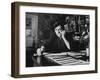 Bill Graham, Owner of Filmores East and West, Talking on Phone as He Works in His Office-John Olson-Framed Photographic Print