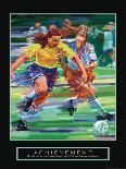 Strive - Football-Bill Hall-Framed Art Print